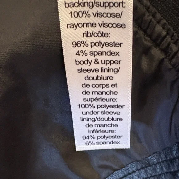 Maurices Jet Black Faux Leather Bomber Jacket - Picture 9 of 10